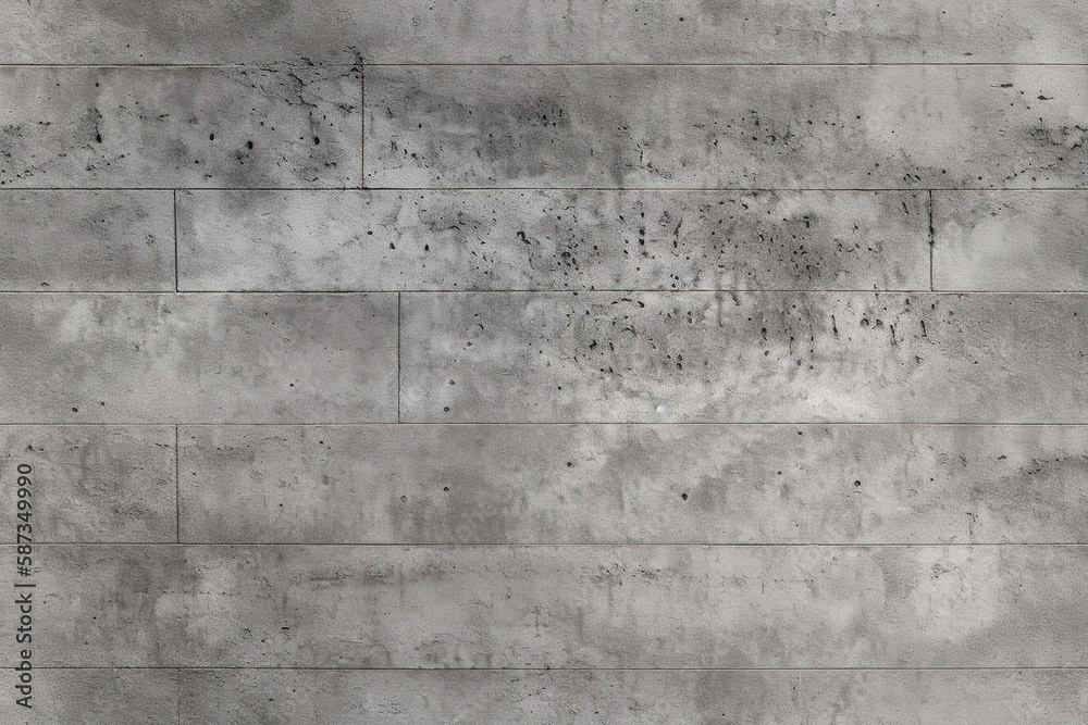 Obraz premium Seamless tiled concrete wall pattern, generative ai