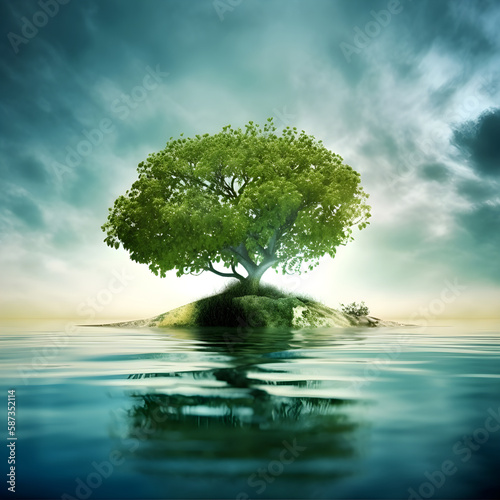 Generete ai ilustrations  world environment day  respect nature  protect the environment  protect the planet