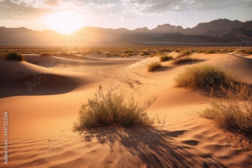 A mesmerizing desert landscape - made with Generative Ai