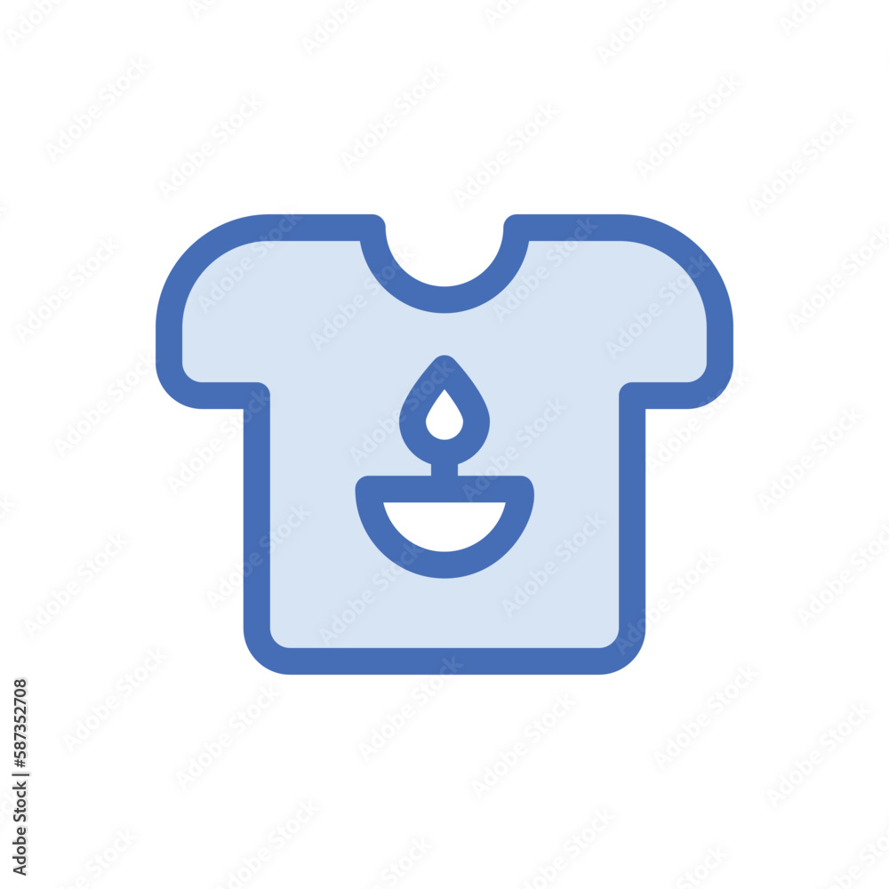 T Shirt icon vector stock.