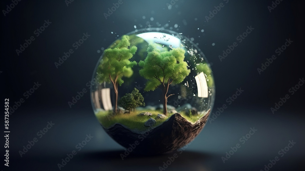 Environment and ecology. Generative AI. Environment and ecology. Generative AI.