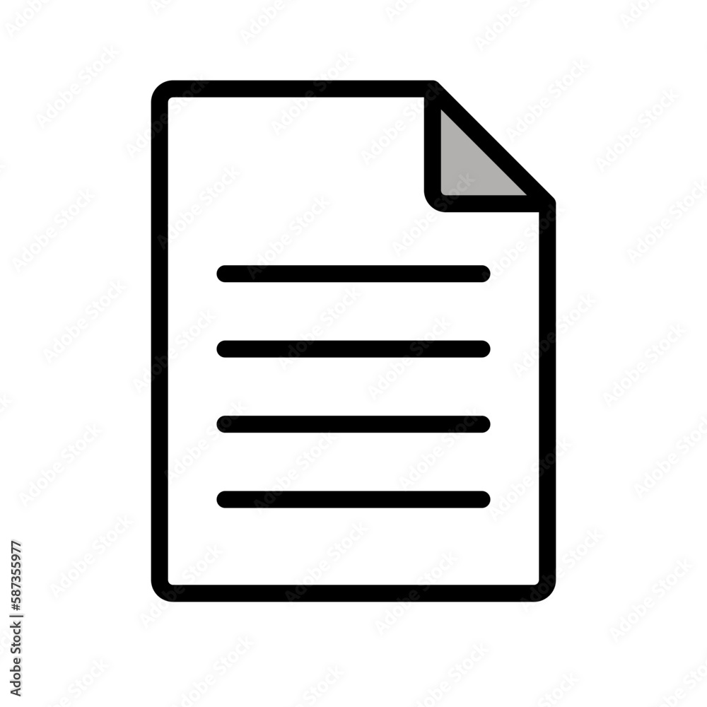 Flat design file icon. Documentation. Vector. Flat design file icon. Documentation. Vector.