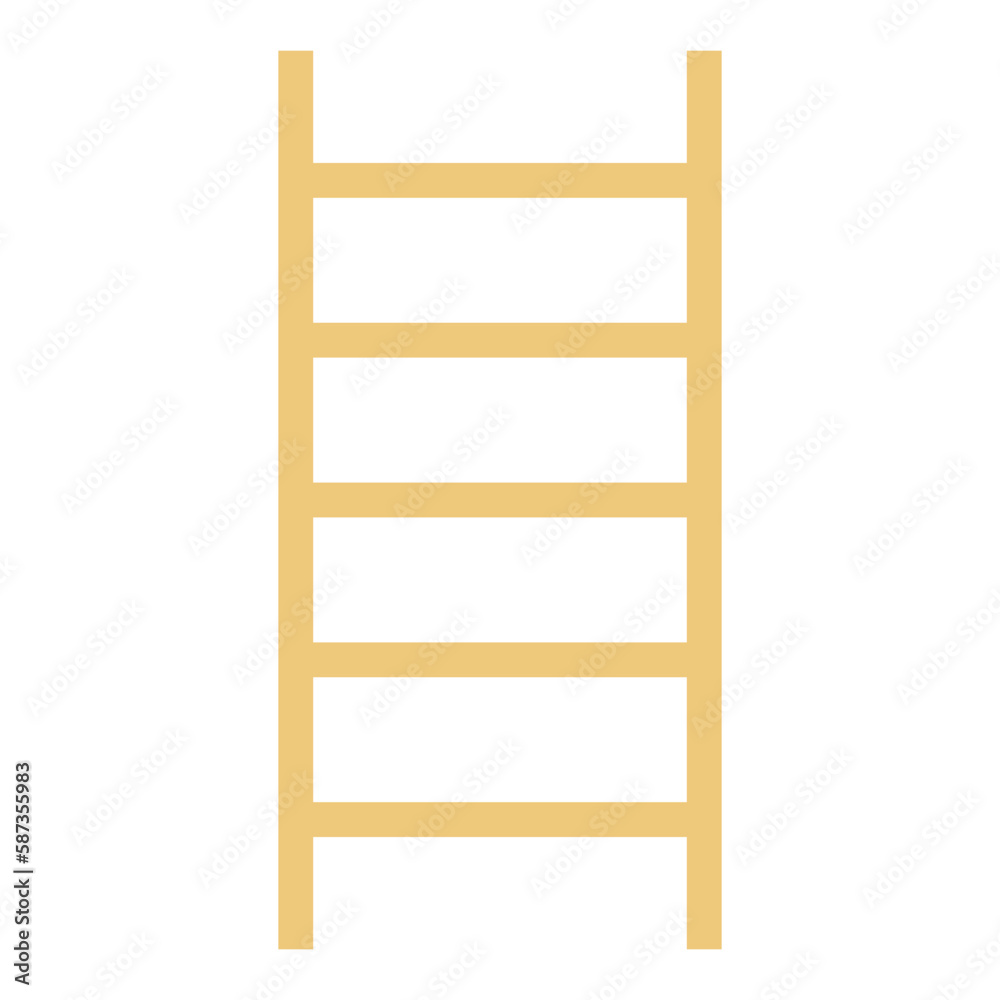 Flat design ladder icon. Vector. Flat design ladder icon. Vector.