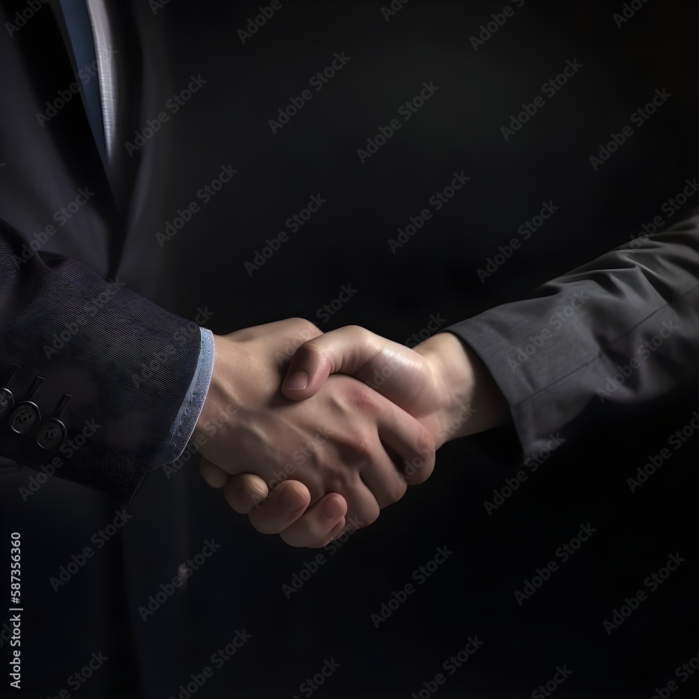 Business men, hand shake