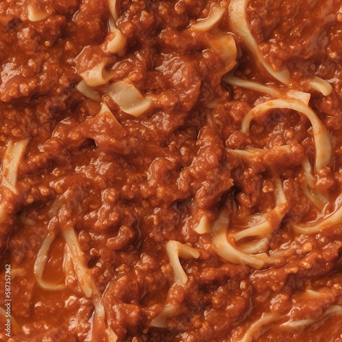 spaghetti bolognaise tileable texture