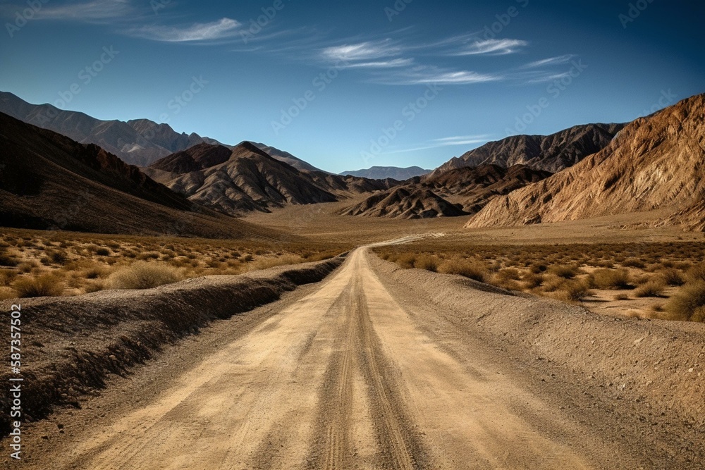 the open road, scenic vistas, and roadside attractions to convey the feeling of endless possibility and excitement Generative AI