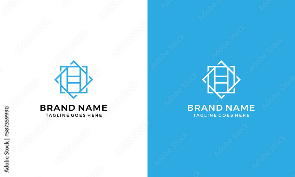 Square with letter H logo vector template Square with letter H logo vector template