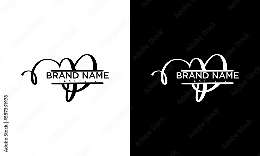 logo design letter P script luxury modern logo Stock Vector | Adobe Stock