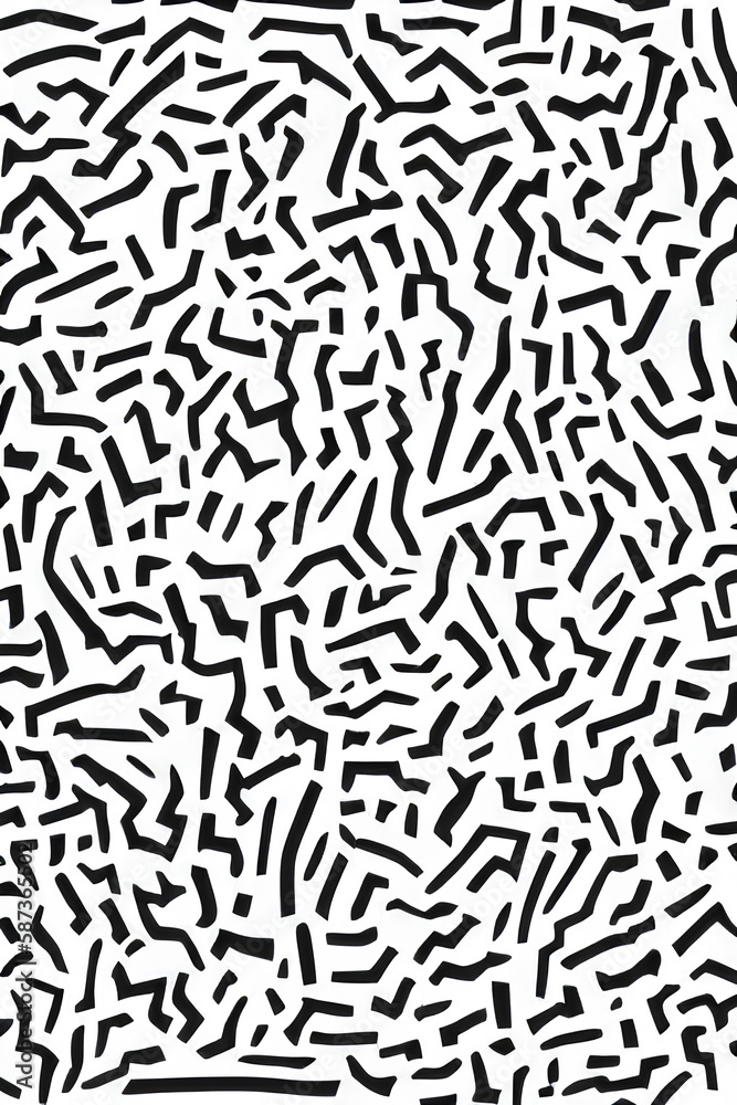 Black and white pattern. Generative AI