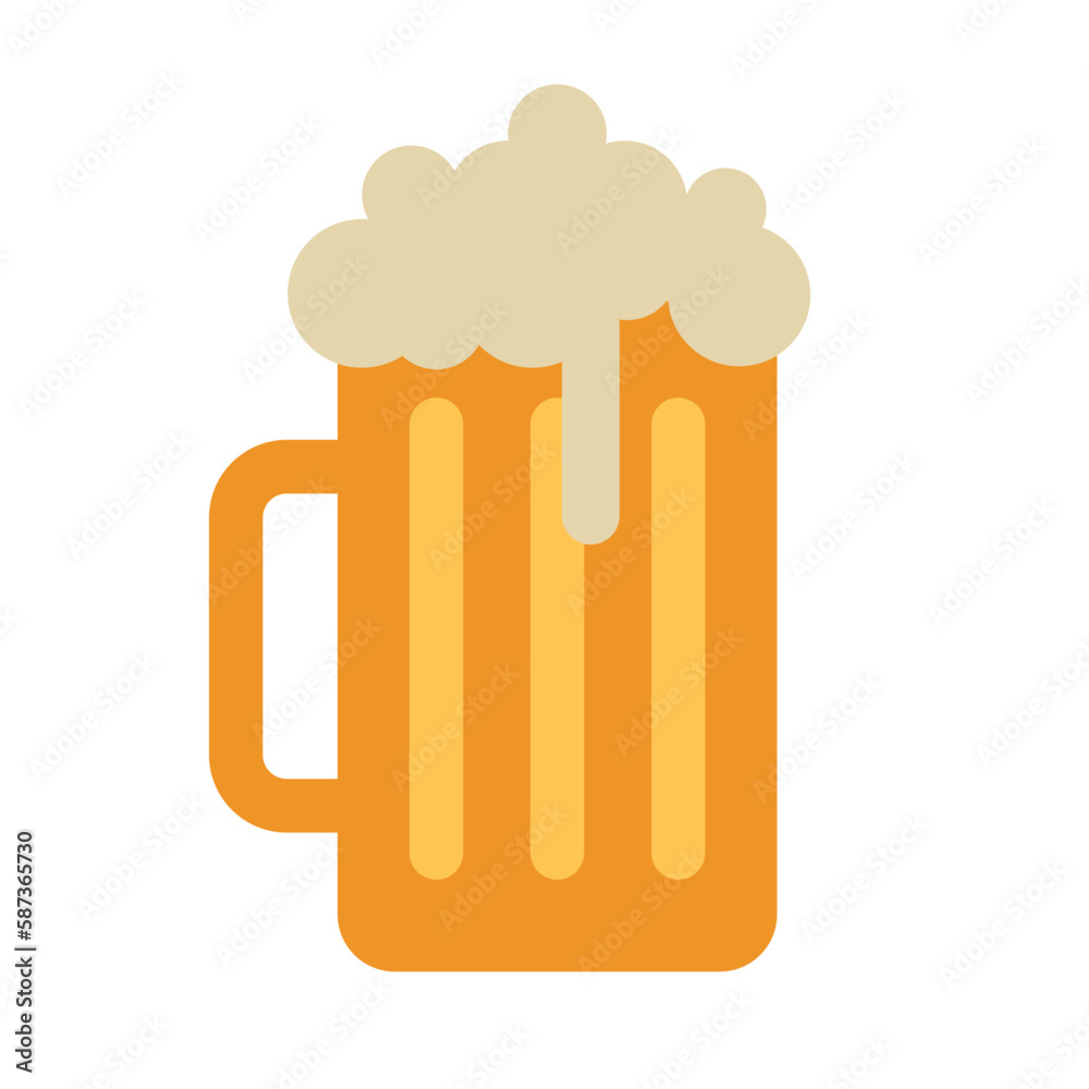 beer mug flat vector illustration logo icon clipart beer mug flat vector illustration logo icon clipart