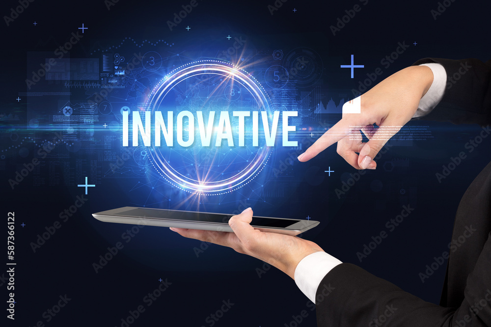 Close-up of a touchscreen, new tech concept