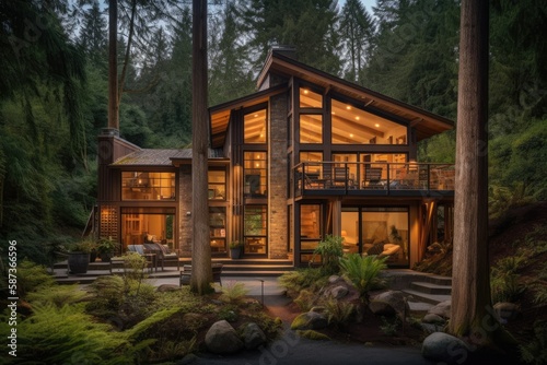 Modern Northwest Style Home with Stunning Mountain Views