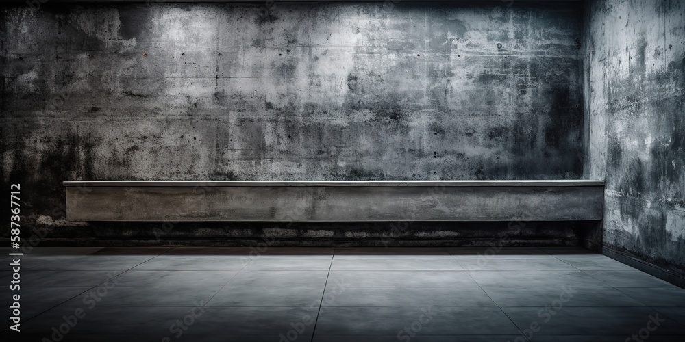Empty modern style of room or space, generative ai