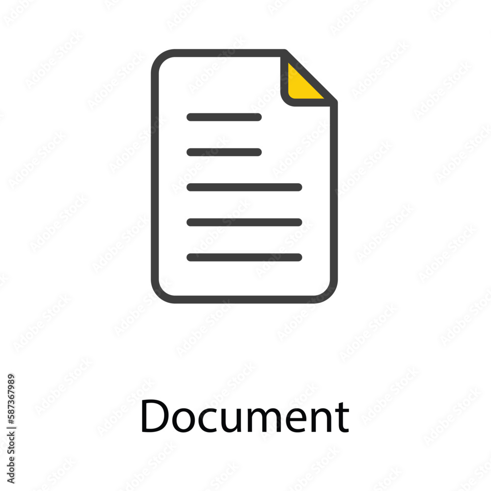Document icon design stock illustration Document icon design stock illustration