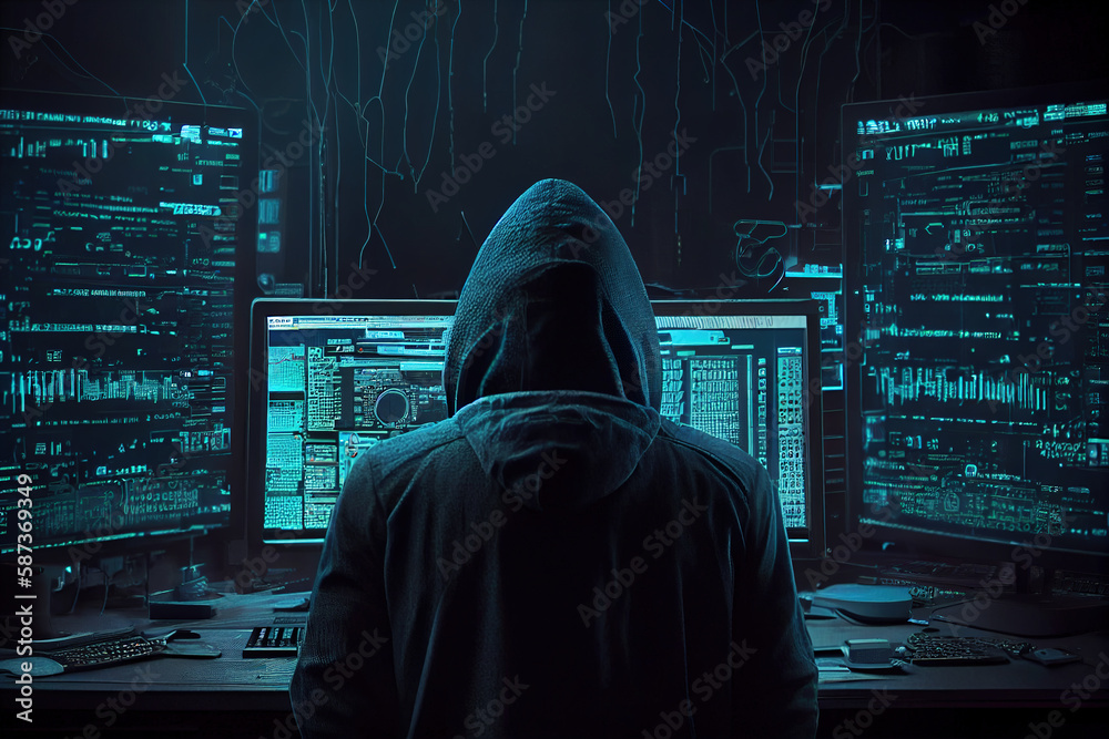 Monitor hacking system used by cybercriminals