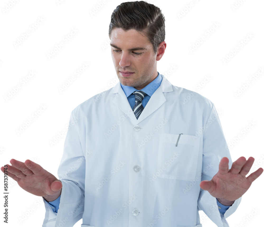 Male doctor gesturing Male doctor gesturing