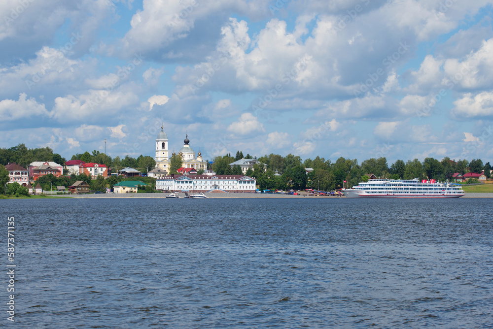 View from the right bank of the Volga river. Myshkin View from the right bank of the Volga river. Myshkin