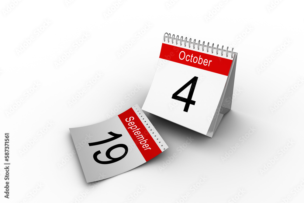 4th October on calendar 4th October on calendar