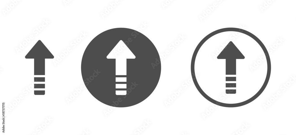 Upgrade vector icons set Upgrade vector icons set