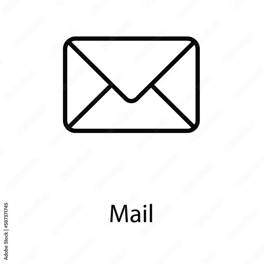 Mail icon design stock illustration Mail icon design stock illustration
