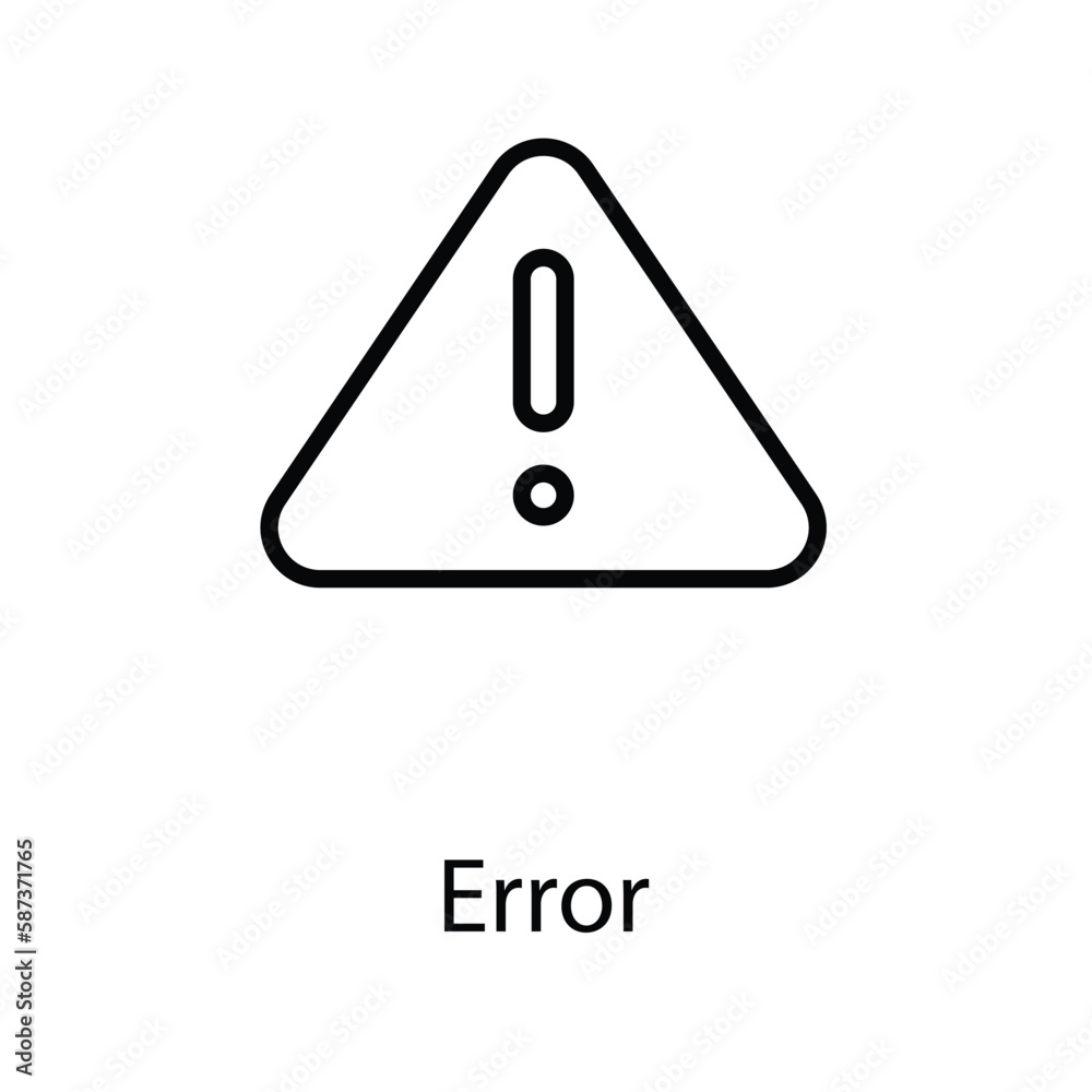 Error icon design stock illustration Error icon design stock illustration