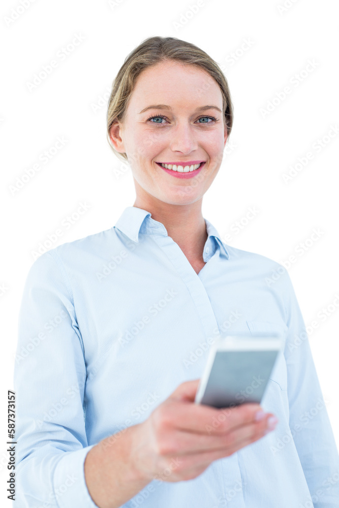 Businesswoman using her mobile phone Businesswoman using her mobile phone