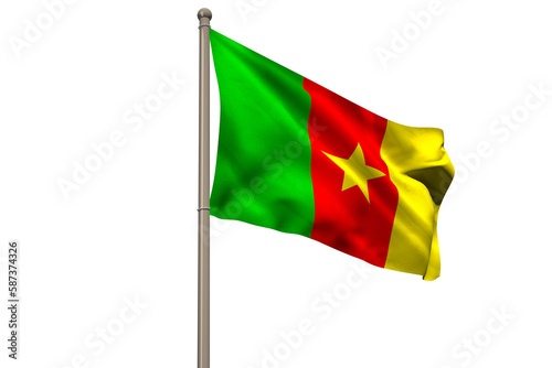 Digitally generated cameron national flag photo