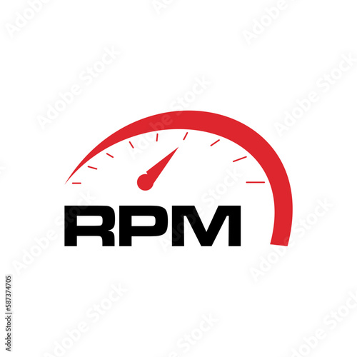 rpm logo design template