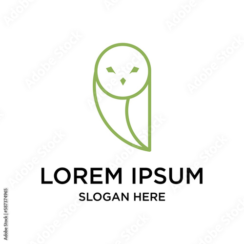 owl logo design template