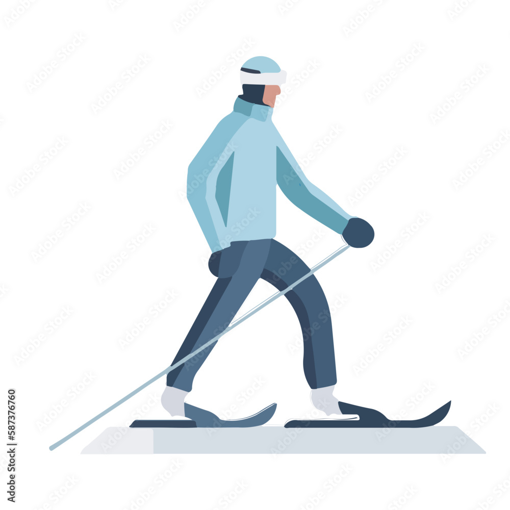 Obraz premium ski sports vector illustration 