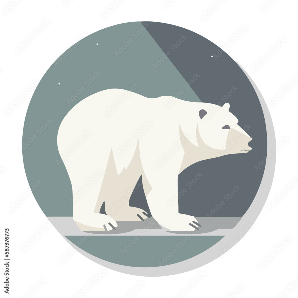 bear polar vector illustration bear polar vector illustration