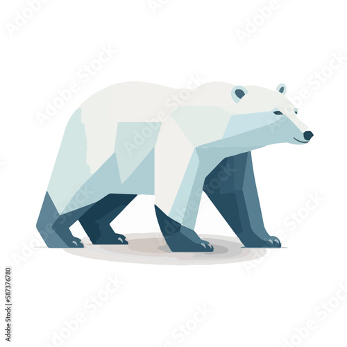 bear polar vector illustration 