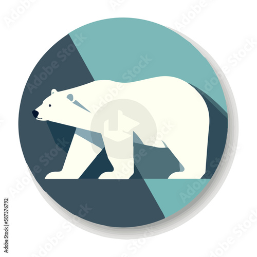 bear polar vector illustration 