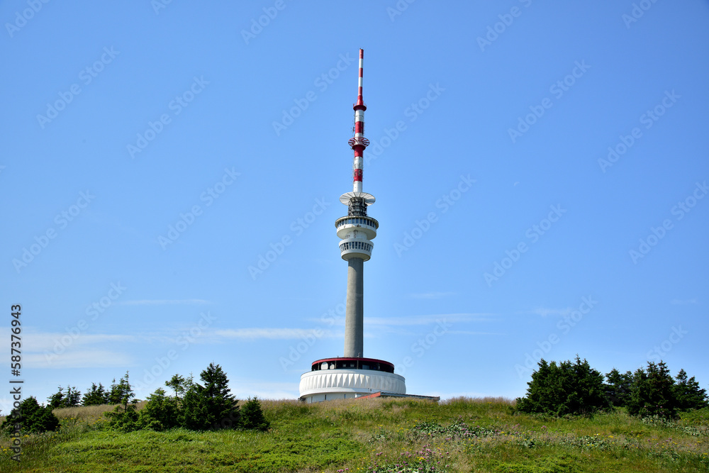 Fototapeta premium Transmitter Praded Praded Jeseniky hill