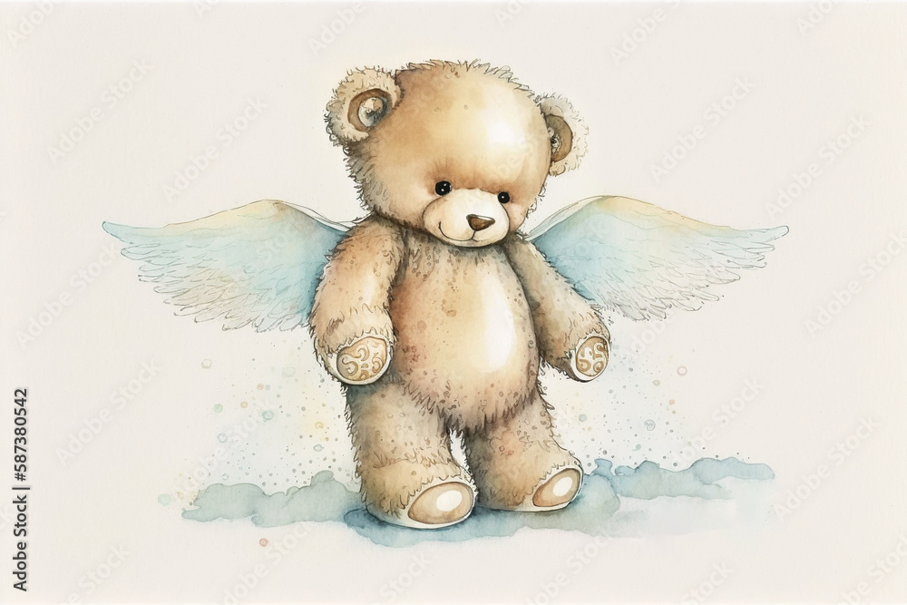 Teddy bear with wings store
