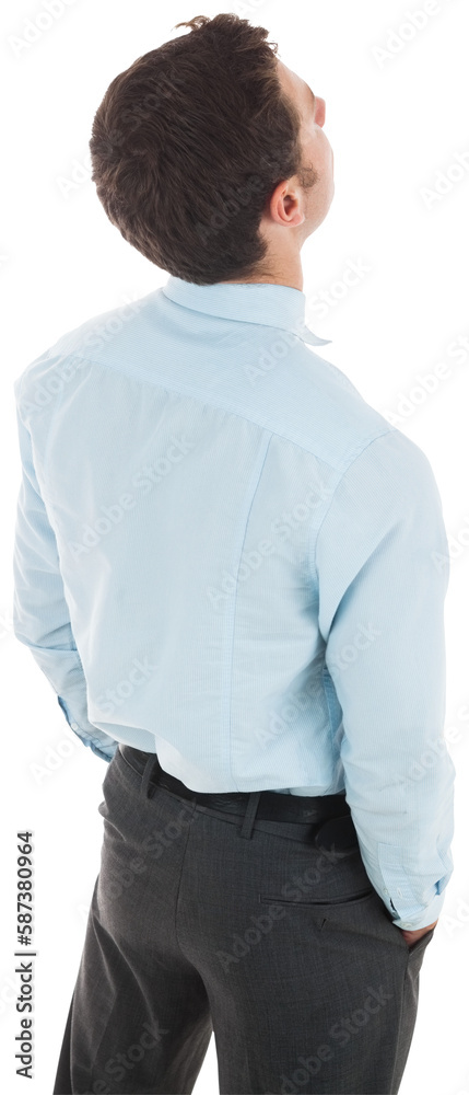 Businessman standing with hands in pockets Businessman standing with hands in pockets