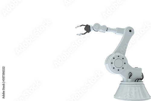 Illustration of robotic arm with claw