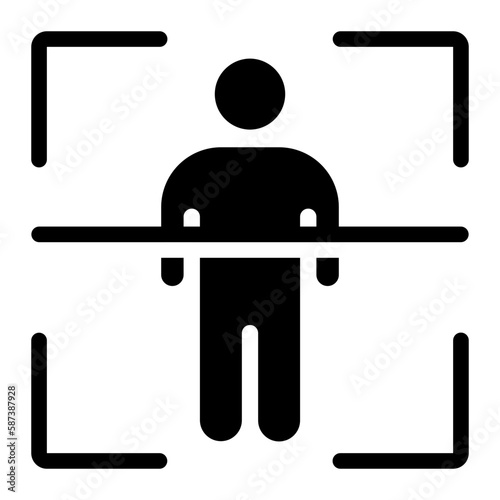 body scan glyph icon