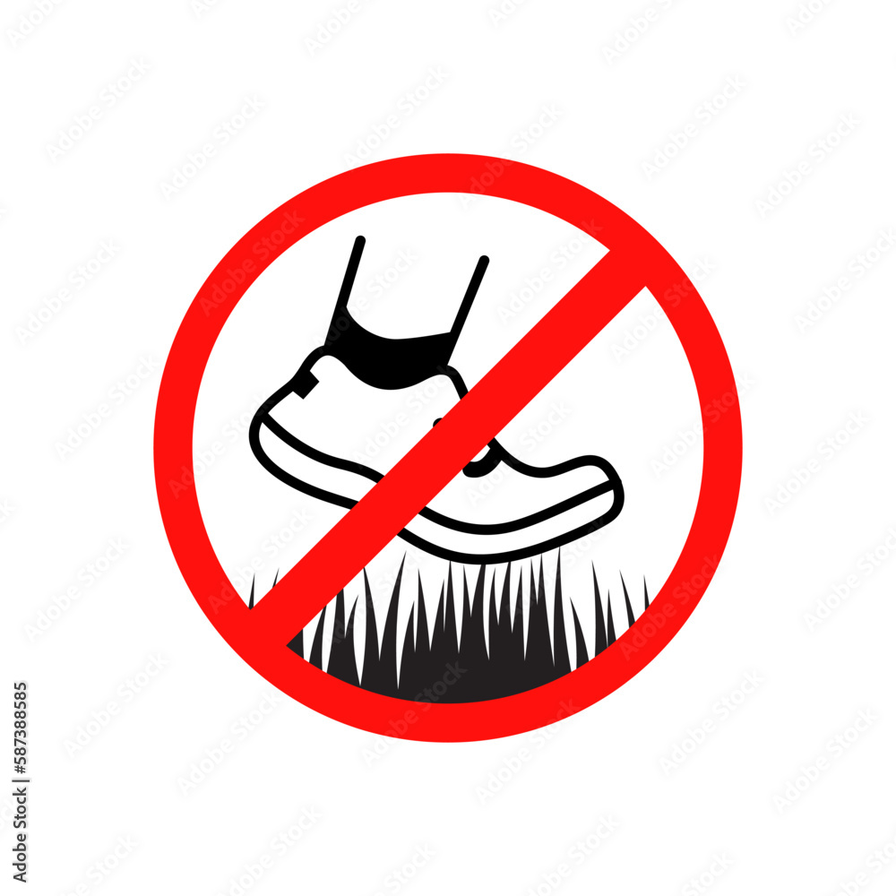 Vecteur Stock Please Keep Of The Grass Sign Caution Warning Please vecteur-stock-please-keep-of-the-grass-sign-caution-warning-please