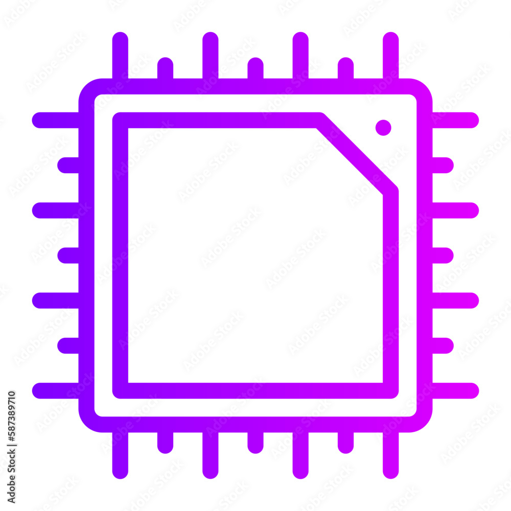 chip gradient icon chip gradient icon