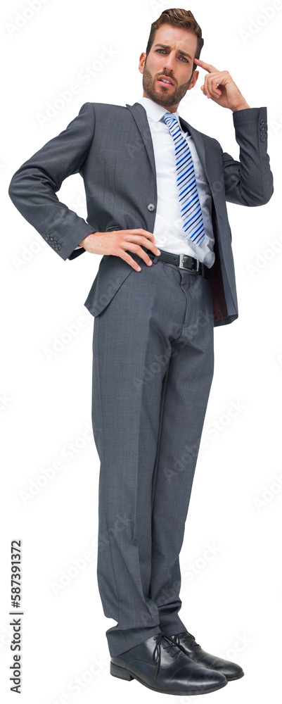 Thinking businessman Thinking businessman