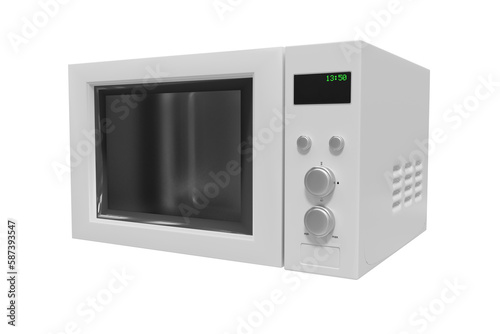 White microwave oven photo