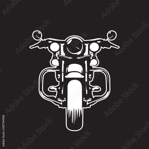 big motorbike vector