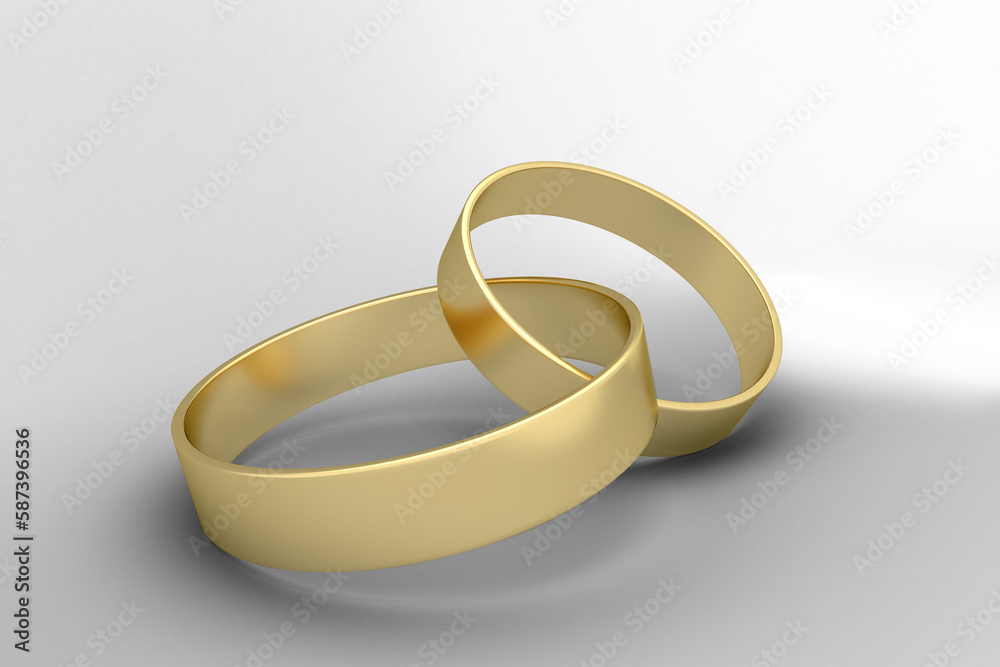 Close-up of wedding rings