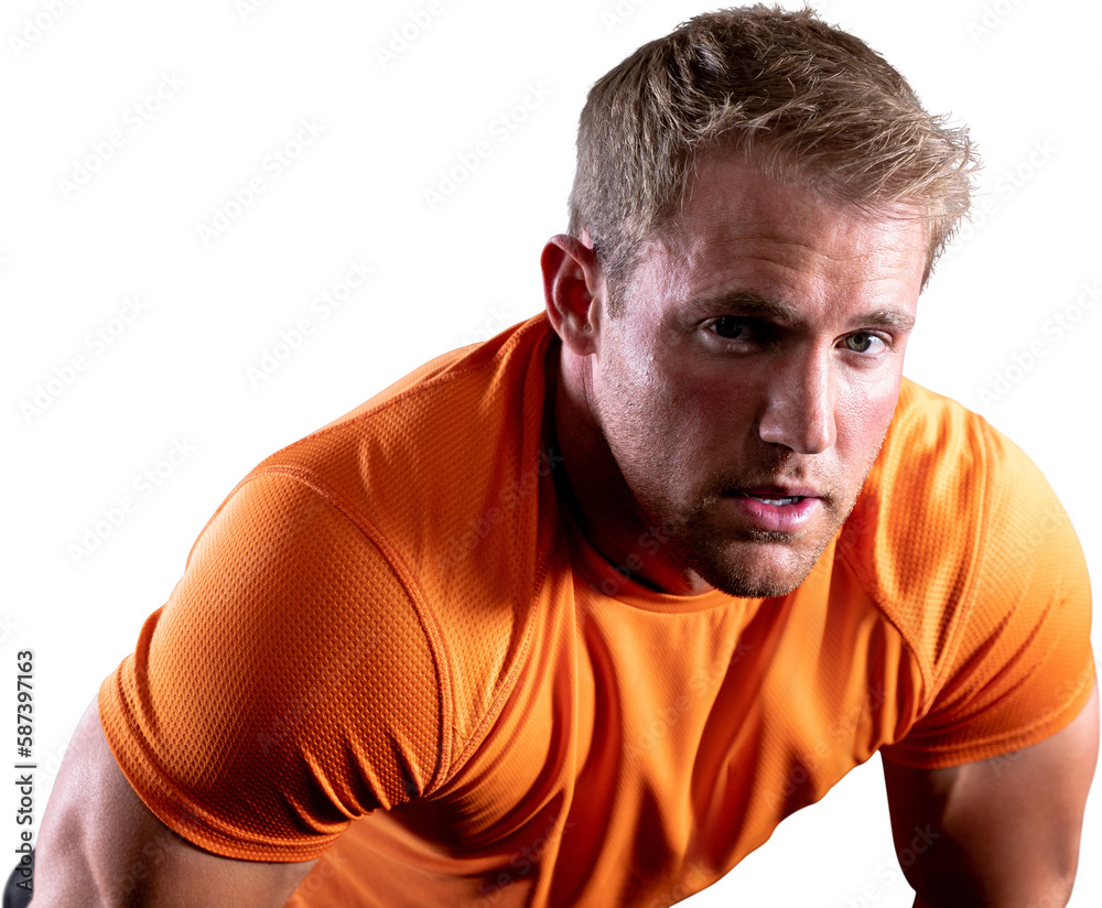 Obraz premium Athletic man after exercise