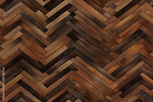 detailed wood floor texture close up. Generative AI