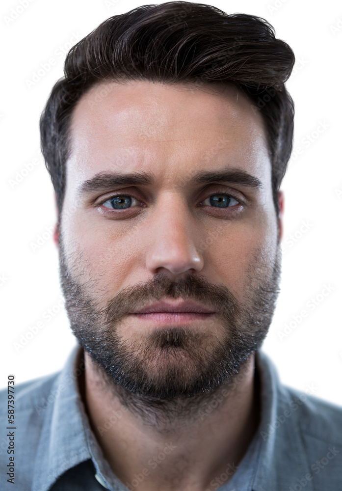 Man against white background Man against white background