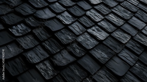 Black Roofing Asphalt Texture Background