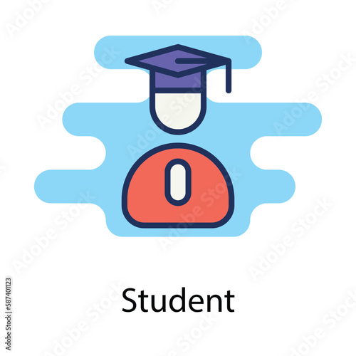 Student icon. Suitable for Web Page, Mobile App, UI, UX�and�GUI�design.