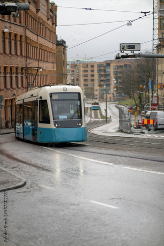 Trams in the city of Gothenburg, Sweden